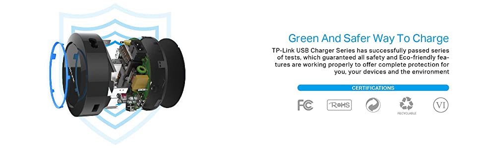 TP-Link UP525 25 W 5-Port USB Charger (Charge 65% Faster)